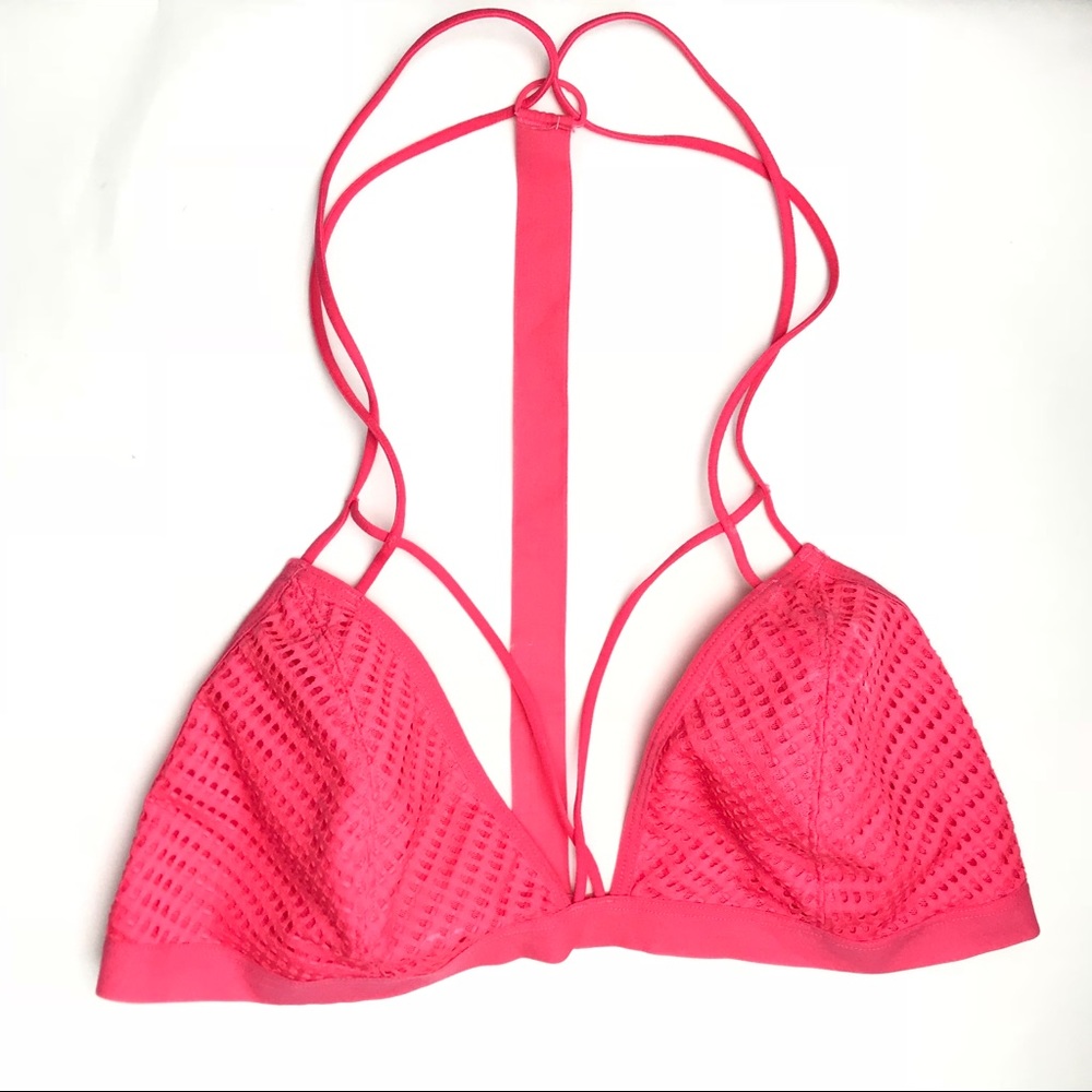 Free People Fish in the Sea Coral Bralette A1